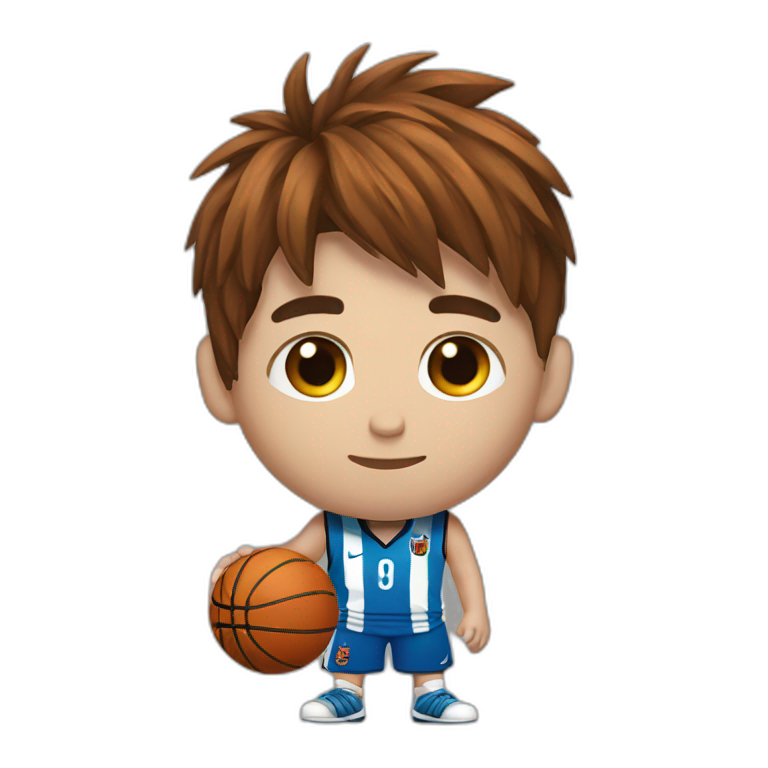 Messi as a basketball player emoji