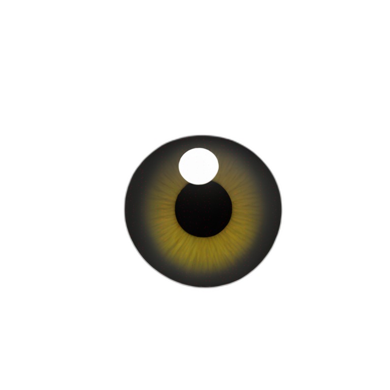 black spote with a eye emoji