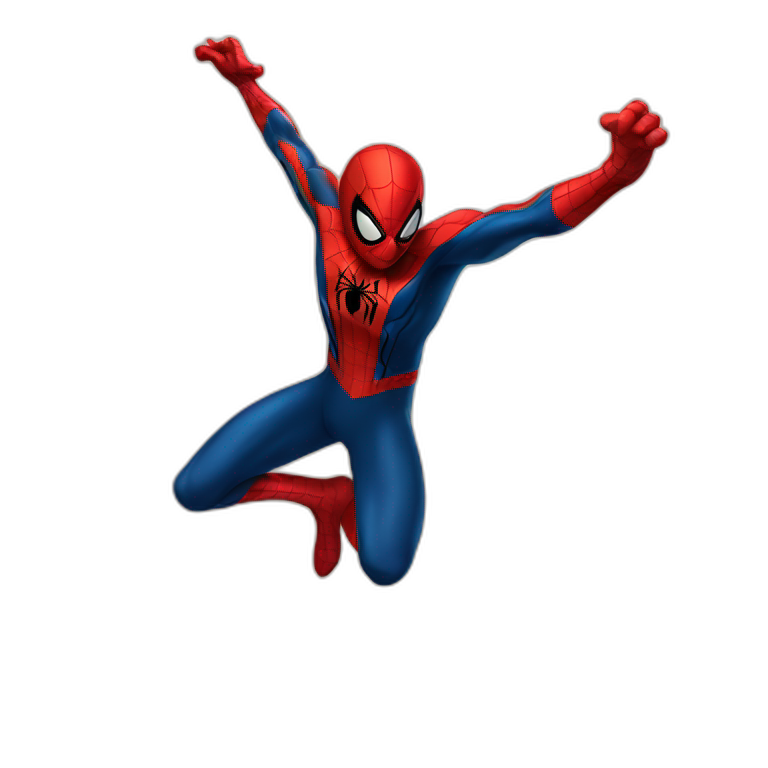 Spider-man jumping emoji