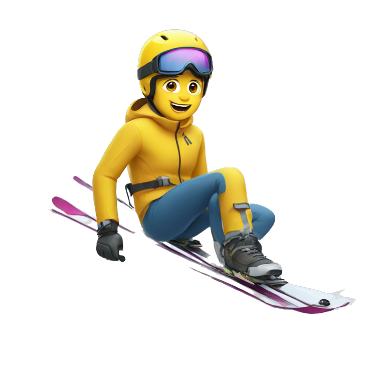 ski accident emoji