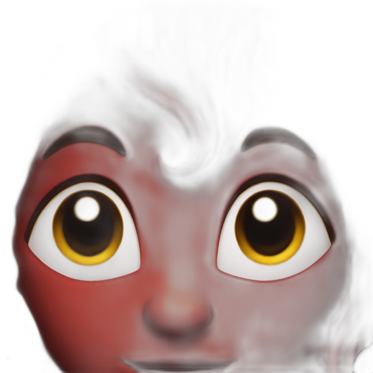 red tiefling face emoji