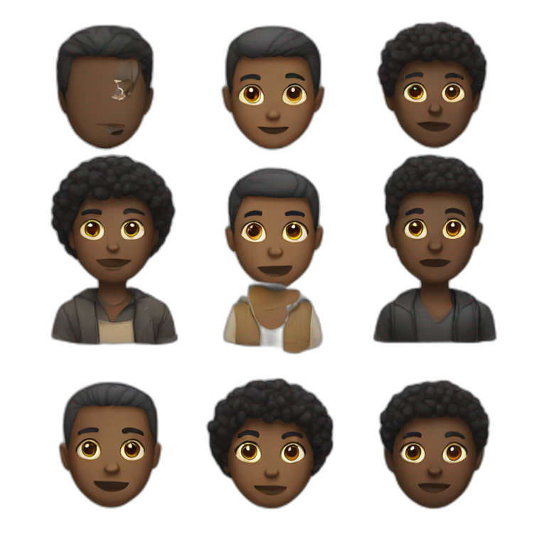 black people emoji
