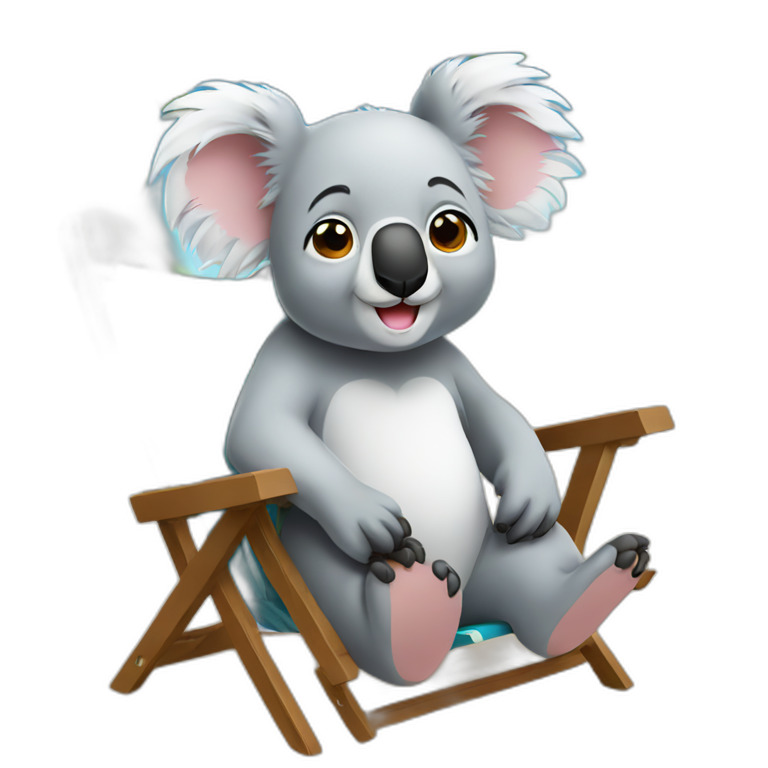 koala on vacation emoji