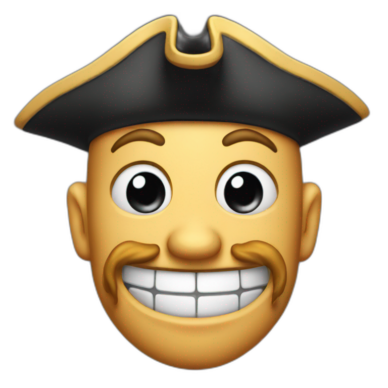 pirate Grinning Face emoji