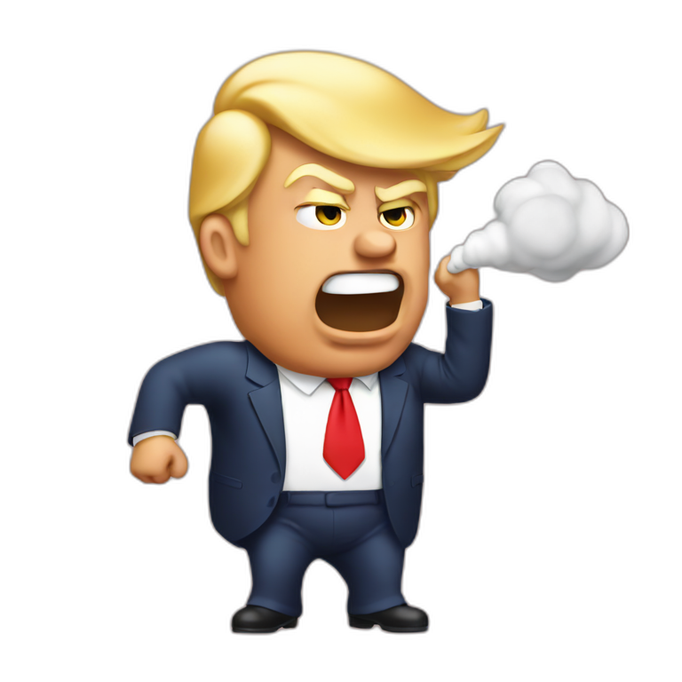 trump farting emoji