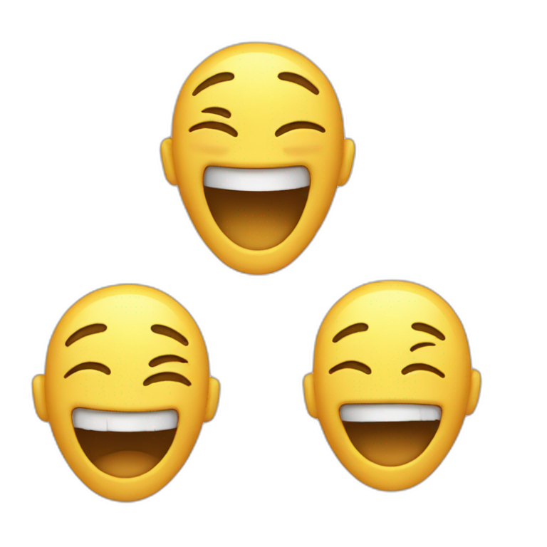 Laughing+ crying emoji emoji