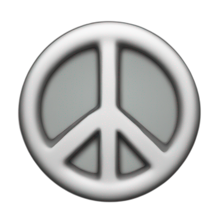 two peace sign emoji