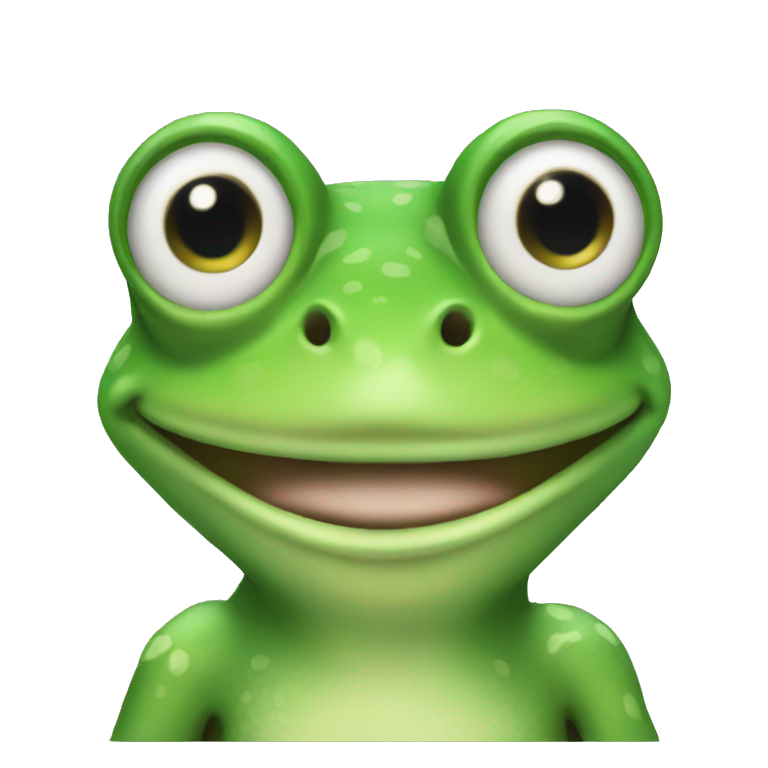 Trans frog emoji