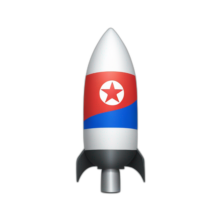 ICBM North Korean flag emoji