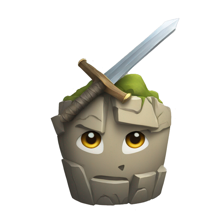 The Sword in the Stone emoji