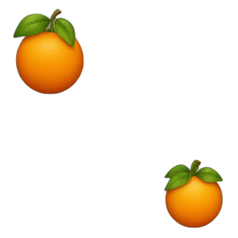 Orange number 1 emoji