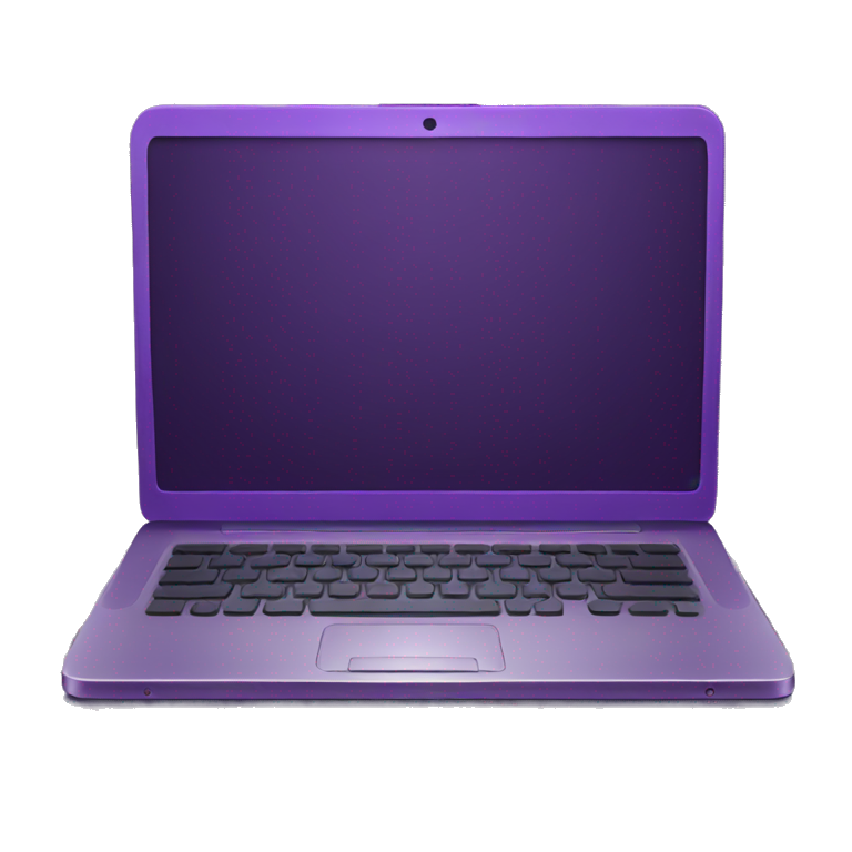 laptop dark purple emoji