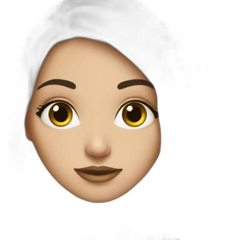 Half Arab half white girl emoji