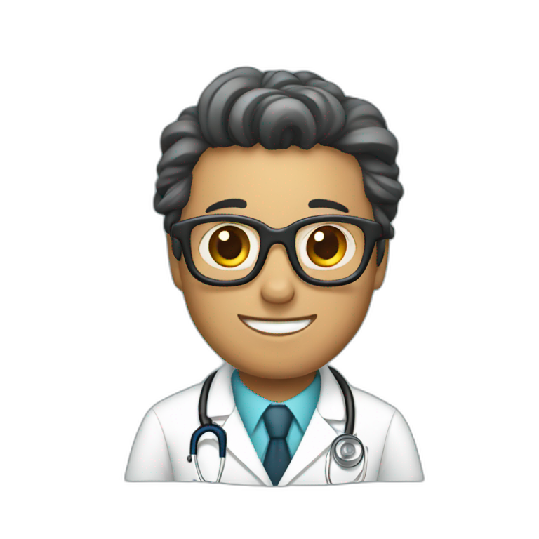 Doctor with syringe emoji