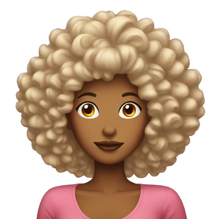 lady with big hair emoji