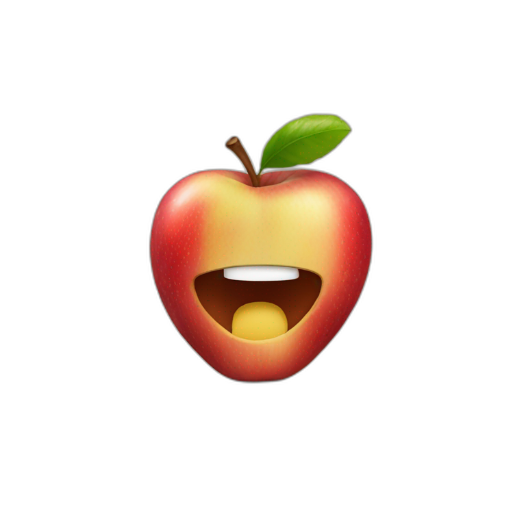 Manzana y pega emoji