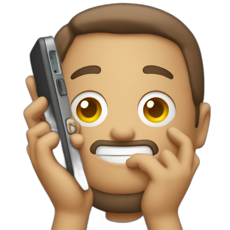 phone in hand emoji