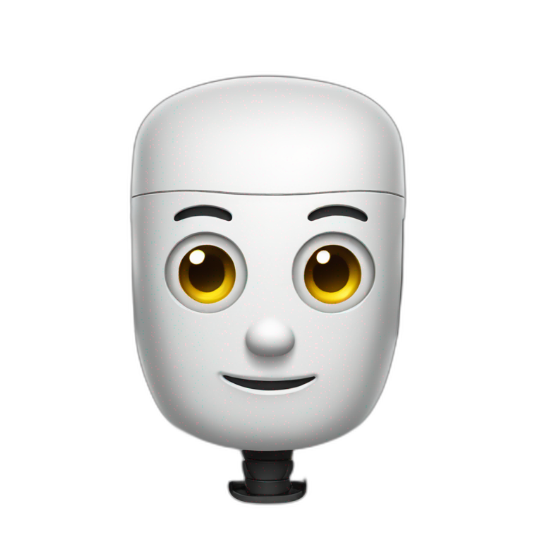 A learning robot emoji