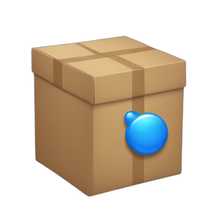 Box blue emoji