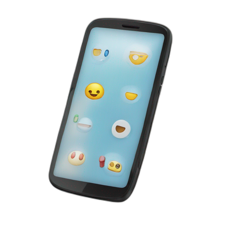 Screen smart phone emoji