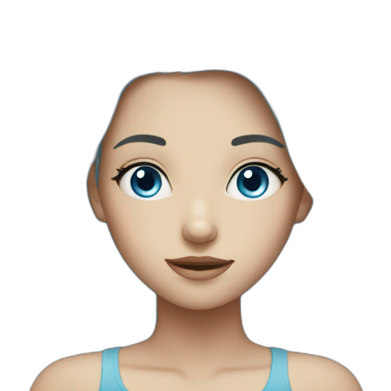 girl with blue eyes and fair hair emoji