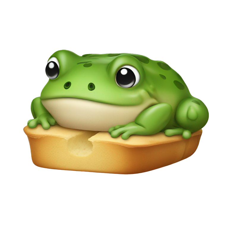frog bread loaf emoji