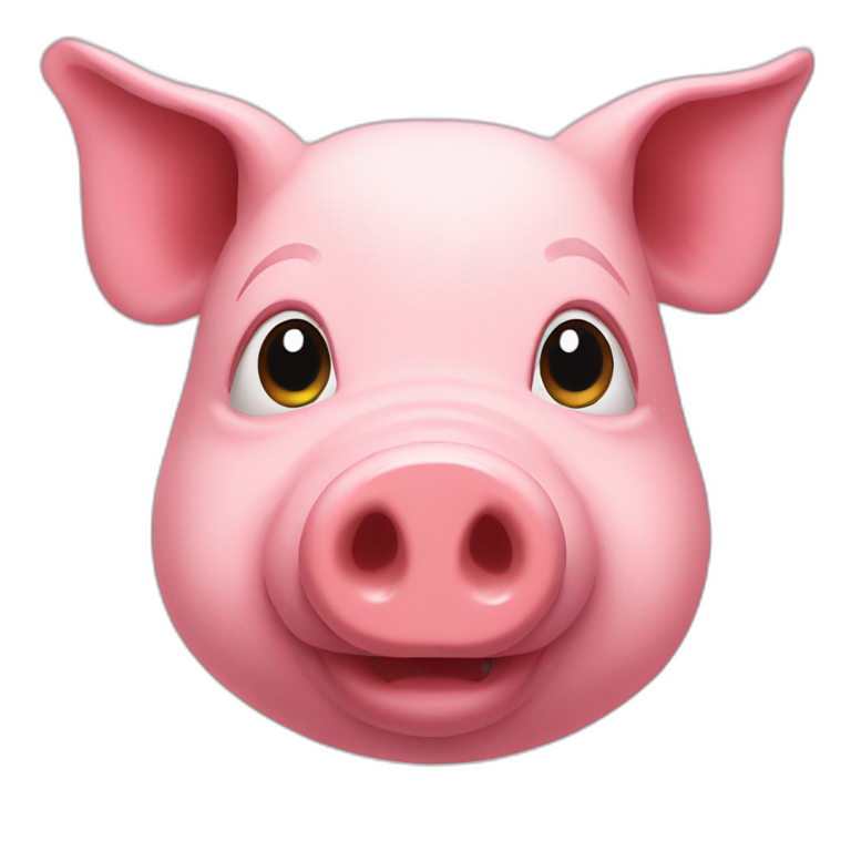 pig with human head emoji