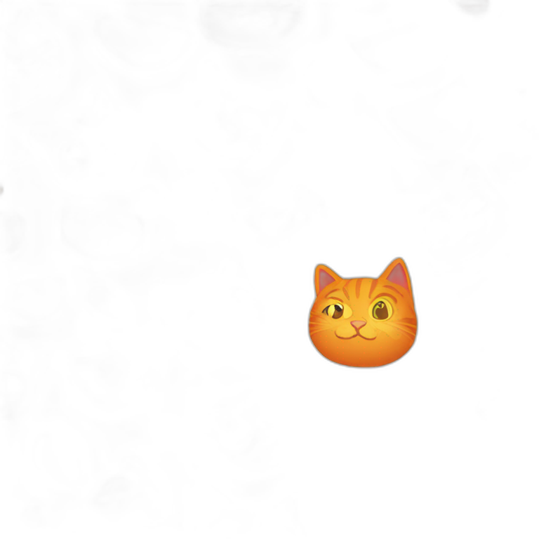 Orange cat hungry emoji