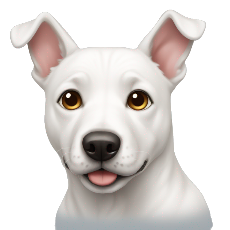 White Doggo argentino  emoji