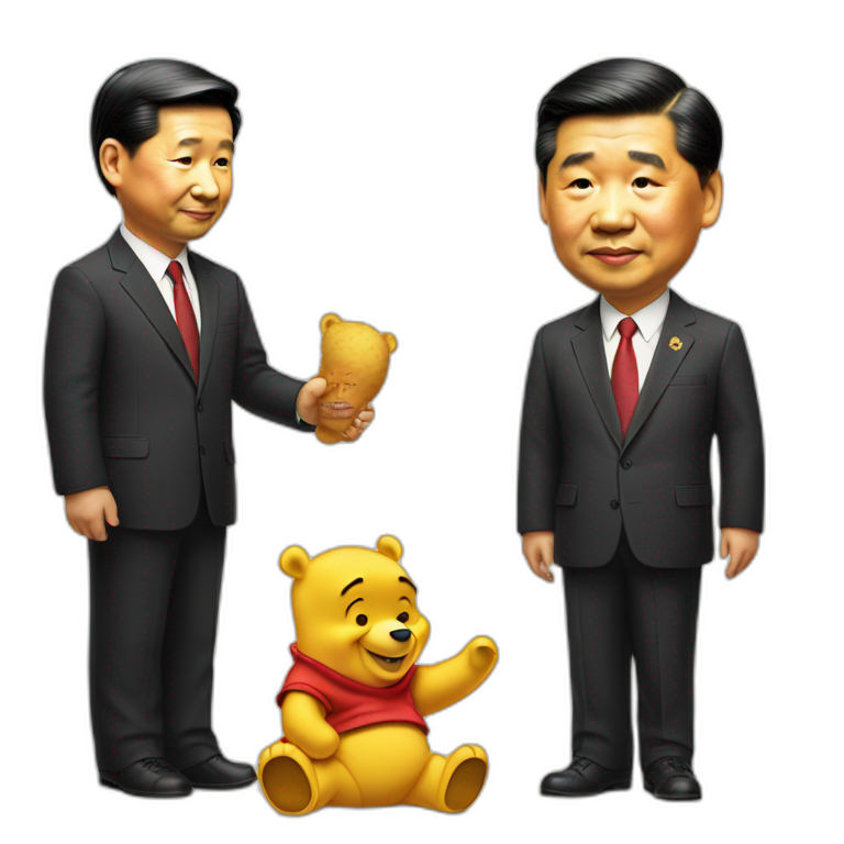 Xi Jinping as Winnie the Pooh emoji