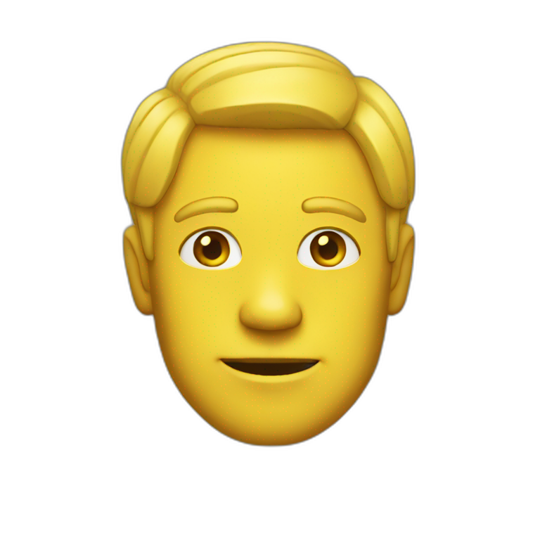 yellow man emoji