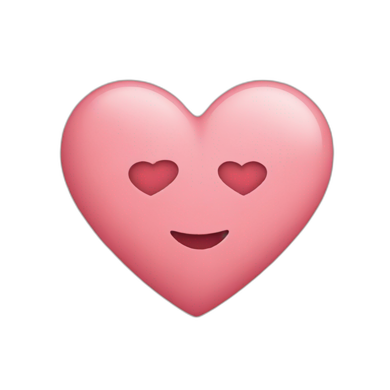 Half a heart emoji