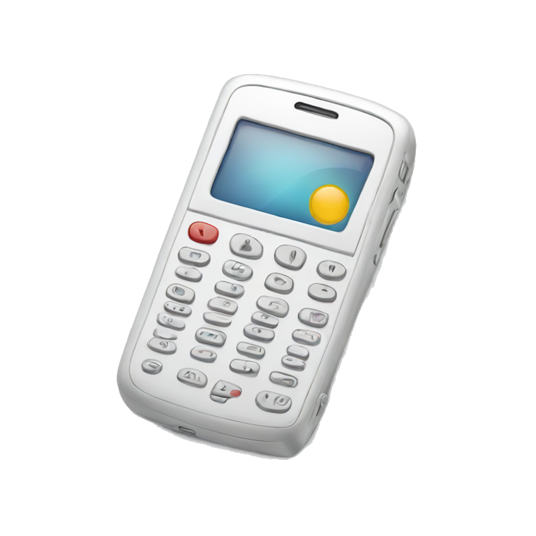 white cellphone emoji