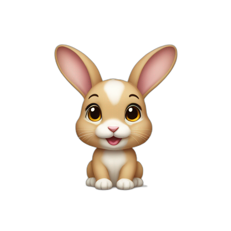 The cutest baby rabbit emoji