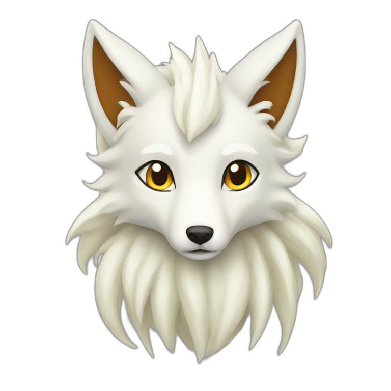 ninetails-white-fox emoji