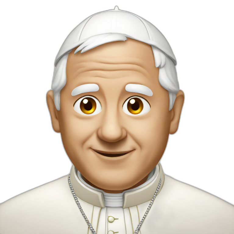 The pope emoji