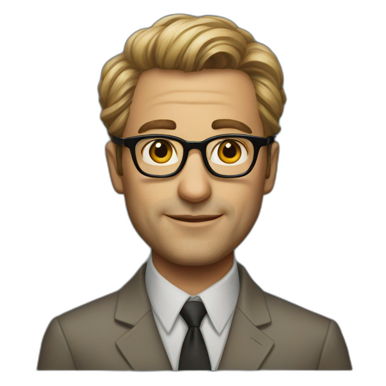 Douglas Leonard with glasses emoji