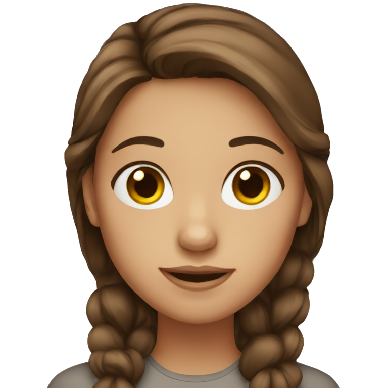 brown haired girl emoji