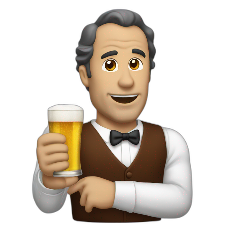 Freeze corleone cheer a beer emoji