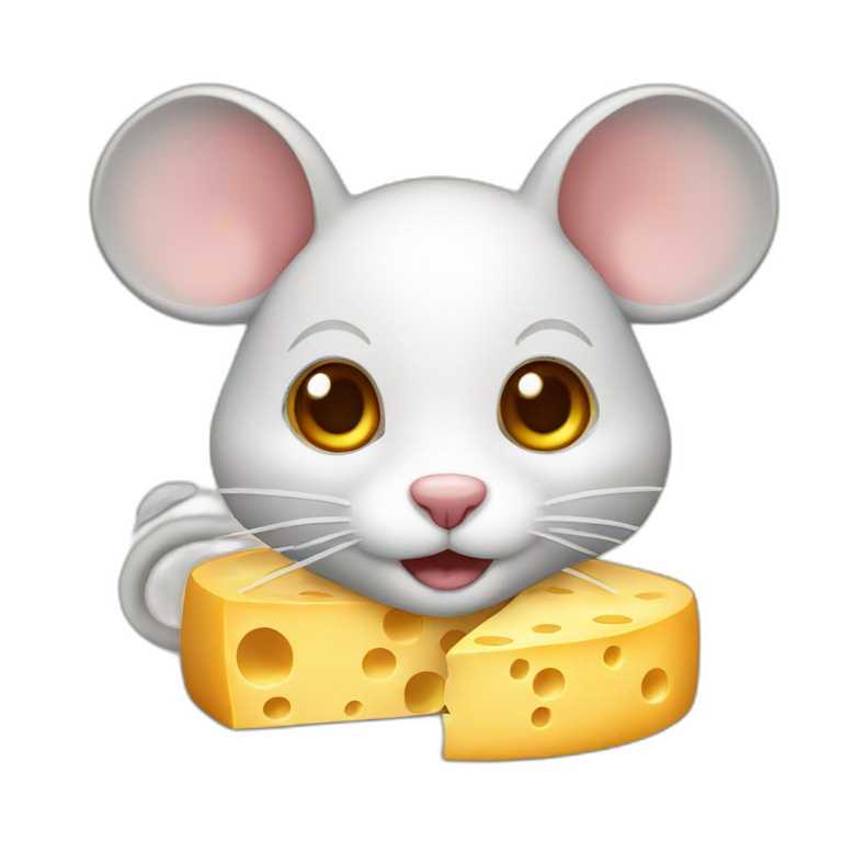 cheese with mouse emoji