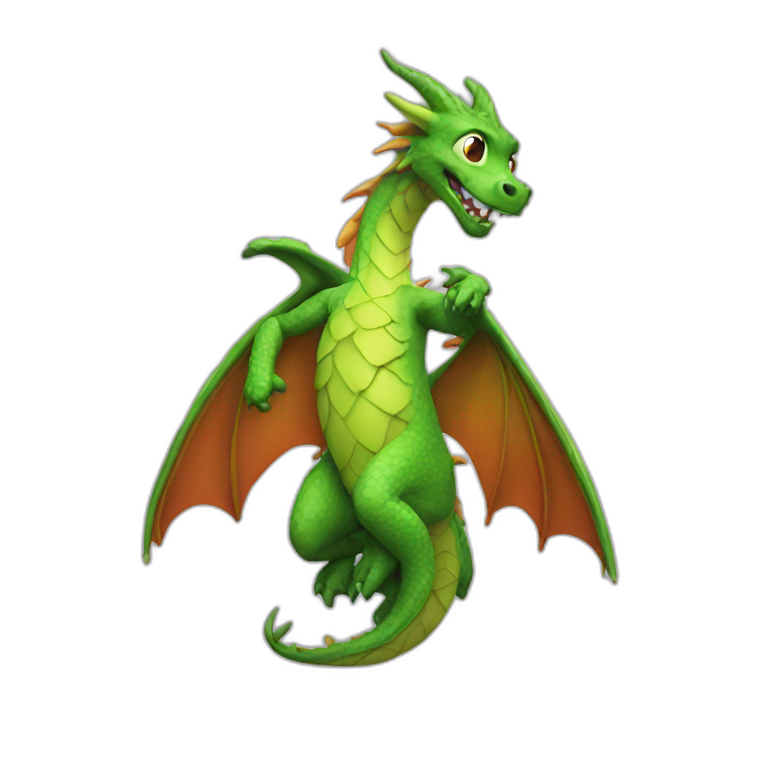 Dragon that dabs emoji