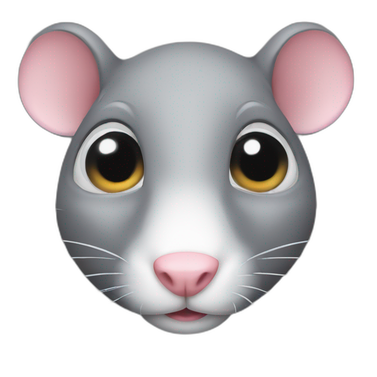 Cute eye rat emoji