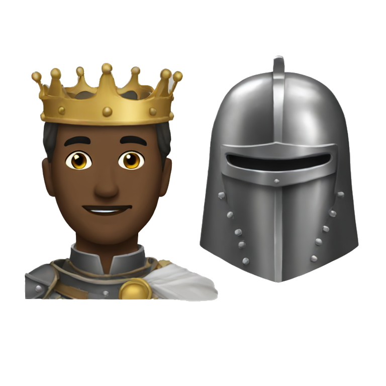 King Baldwin IV with the Iron mask emoji
