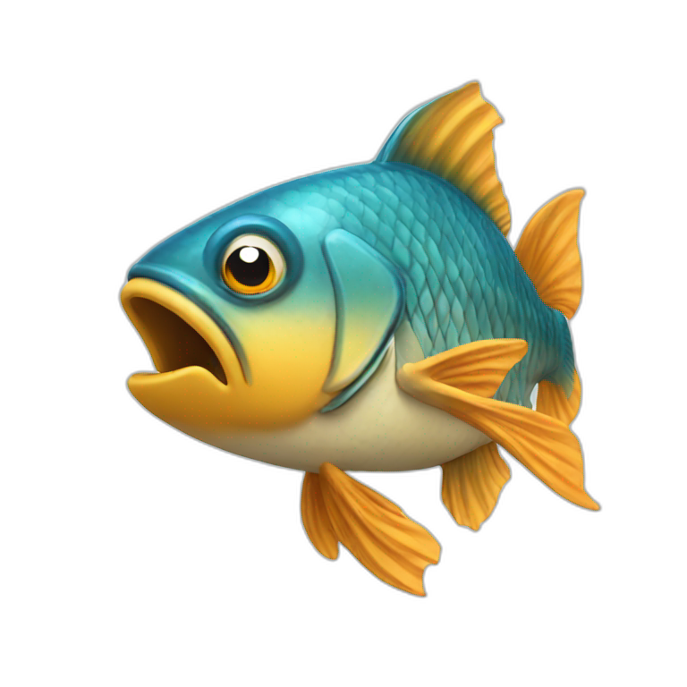 Fish-blow-wind emoji