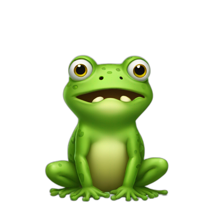 Angry frog emoji