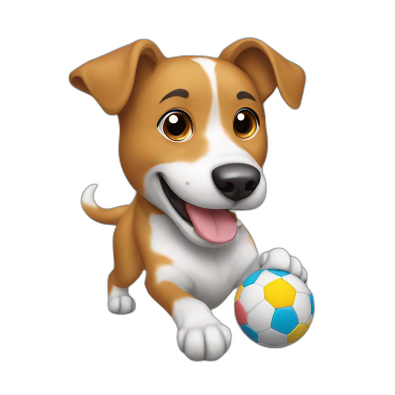 Emoji dog ball best sale