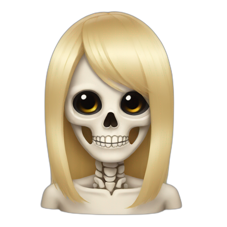 Blonde wig emoji best sale