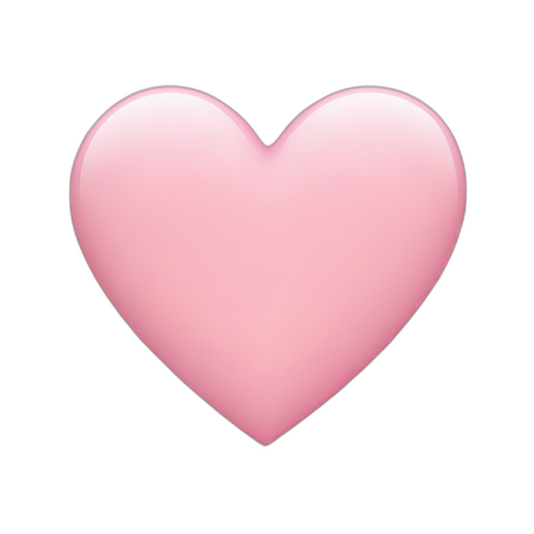 plain light pink heart emoji