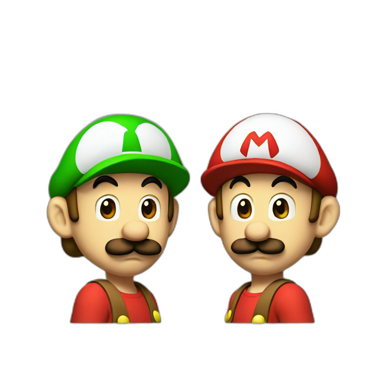 mario and luigi emoji