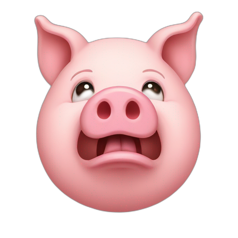 pig-disappointment emoji